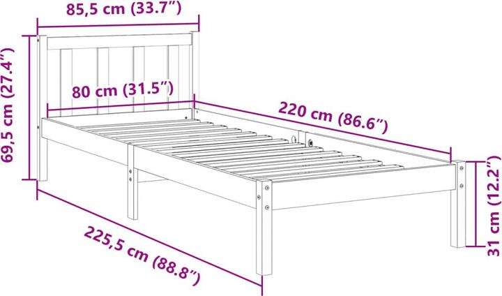 Produktbild VidaXL Aydan (80 x 220 cm)