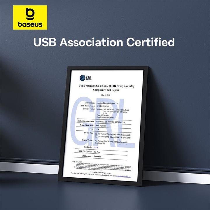 Produktbild Baseus USB C – USB C (1 m, USB 4.0)