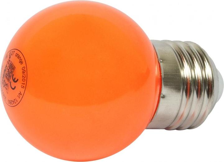 Synergy 21 LED retrofit E27 drop lamp G45 orange 1 watt for fairy lights (E27, 1 W, 1 x, A)