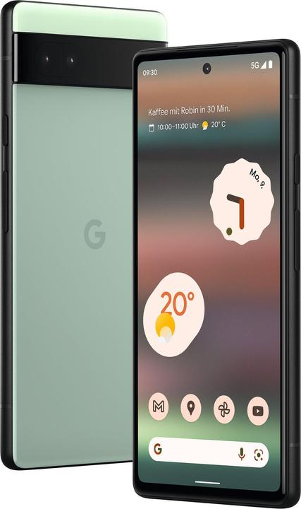 Actual product image Google Pixel 6a (128 GB, Say Green, 6.10", SIM + eSIM, 12.20 Mpx, 5G)
