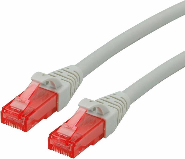Produktbild Secomp ROLINE Patch Cable UTP, RJ45-RJ45 grey, Component Level, LSOH (UTP, CAT6, 15 m)