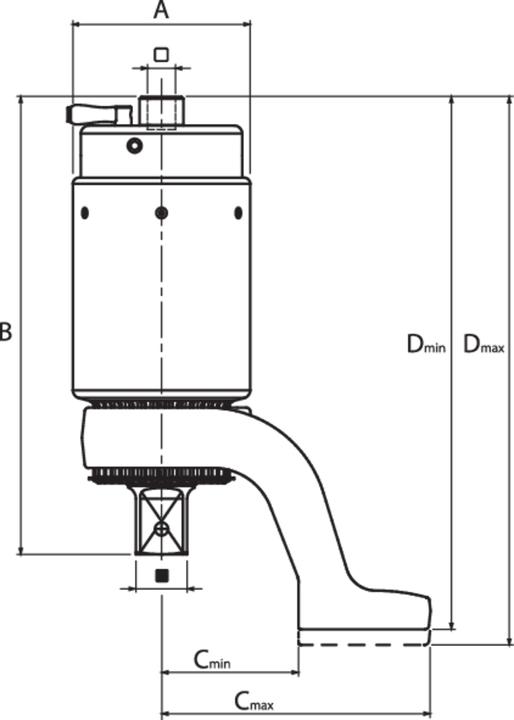 Produktbild Gedore DVV-40ZRS Drehmomentvervielfältiger DREMOPLUS ALU 4000 Nm (1/2", 310 Nm, 4000 Nm)