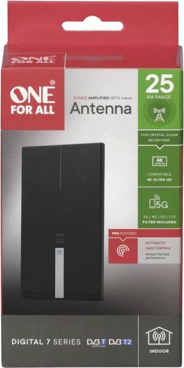 Actual product image One for All DVB-T2 Premium Antenna 5G (Indoor antenna, DVB-T / -T2)