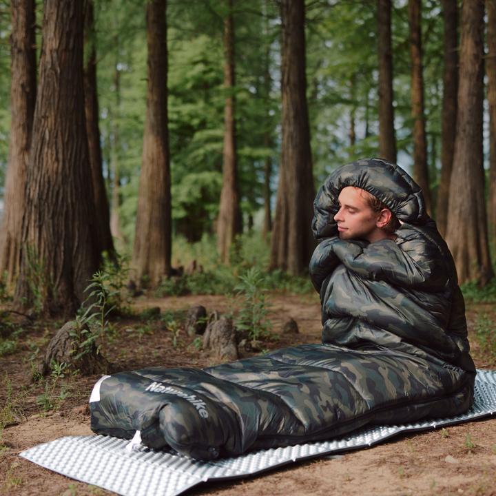 Produktbild Naturehike Warmy square with hat warming cotton sleeping bag M300/Grey/left