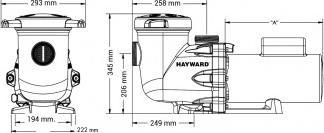 Actual product image Hayward 2 hp three-phase Tristar pump, 28 m3 / hr Ref SP32203