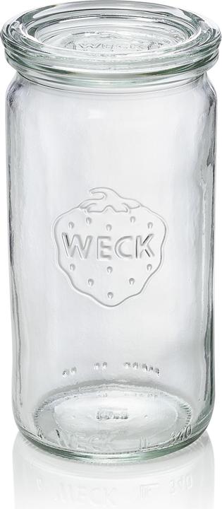 Weck Cilinderglas 340ml RR60 met deksel (1 Pcs., 0.34 l)