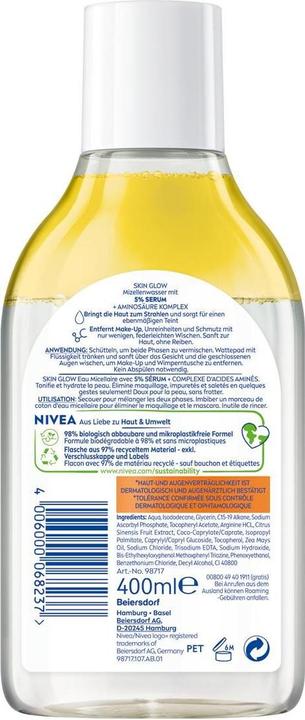 Image du produit NIVEA Skin Glow (Eau micellaire, 400 ml)