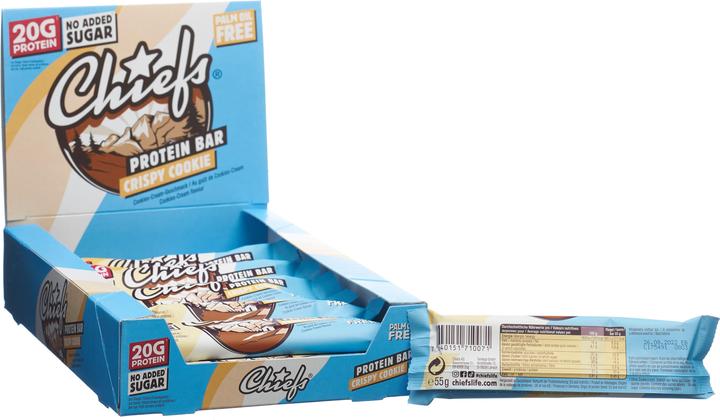 Actual product image Chiefs Protein Bar (Cookie, 12 pcs., 660 g)