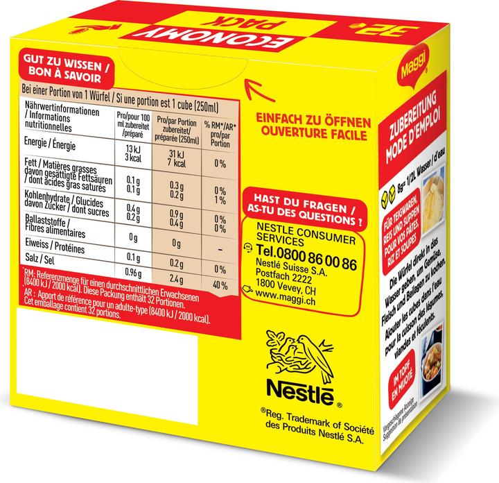 Actual product image Maggi 32-Cubes Bouillon