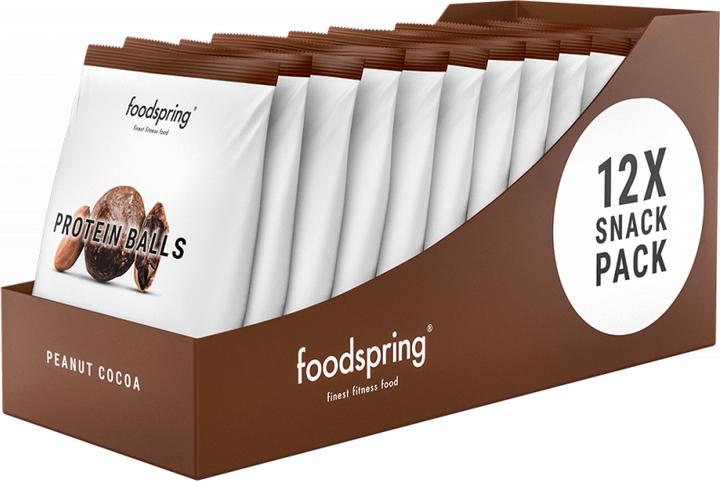 Actual product image Foodspring Protein Balls (Peanut Cocoa, 12 pcs., 480 g)