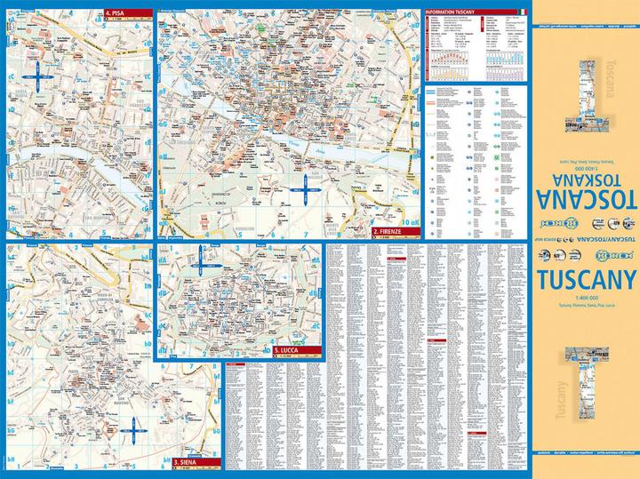 Produktbild Toskana / Toscana 1 : 400 000. Road Map + City Maps