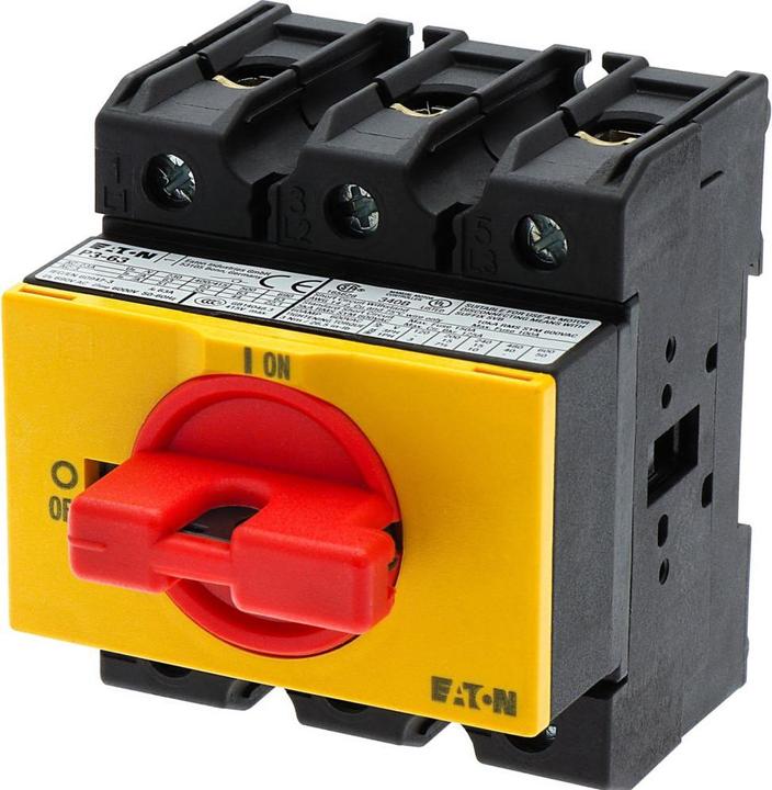 Image du produit Eaton P3-63/IVS-RT Interrupteur électrique rotatif 3P Noir