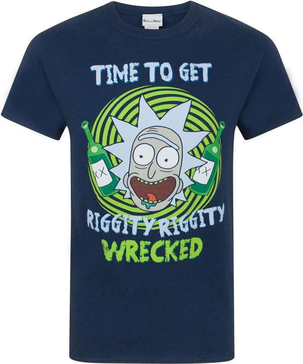 Actual product image Rick And Morty Riggity Riggity Wrecked TShirt (S)