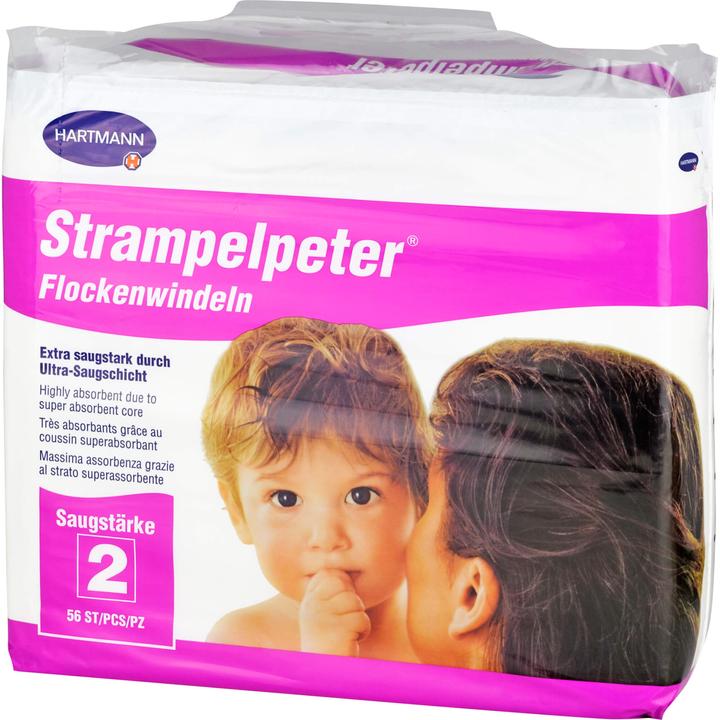 Produktbild IVF Hartmann Flockenwindeln Saugstärke 2 (Gr. 2, Tragepack, 56 Stück)
