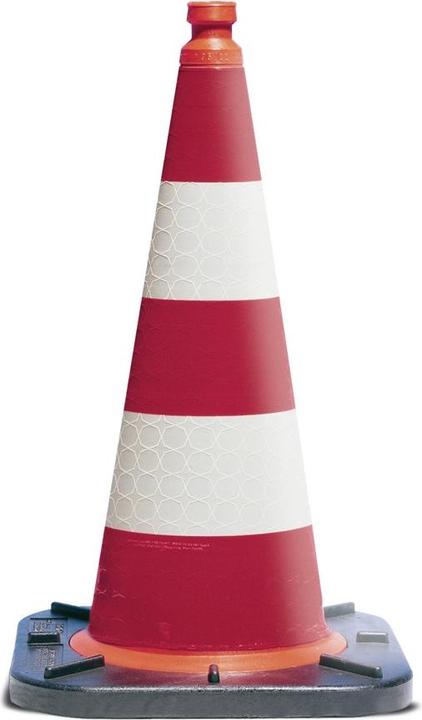 Produktbild HP Autozubehör Leitkegel TL Höhe 750 mm BAST geprüft, 2 Streifen Gewicht 5,85 kg, 45 x 45 cm
