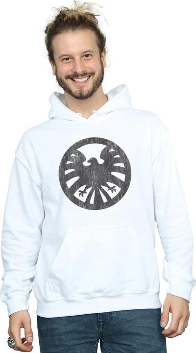 Immagine prodotto Agents Of SHIELD Distressed Logo Felpa con Cappuccio Uomo (XXL)
