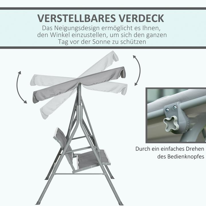 Produktbild Outsunny Hollywoodschaukel mit Dach