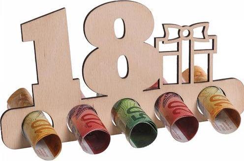 Actual product image Trendcompany Wooden money gift - 18th birthday (1 pcs.)