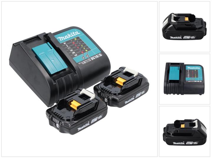 Produktbild Makita Power Source Kit 18 V mit 2x BL 1820 B Akku 2,0 Ah ( 2x 197254-9 ) + DC 18 SD Ladegerät ( 194 (18 V)