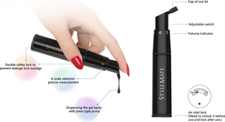 Actual product image Trisa Gel Color Stylemate Black (Nail varnish dryer, Black)