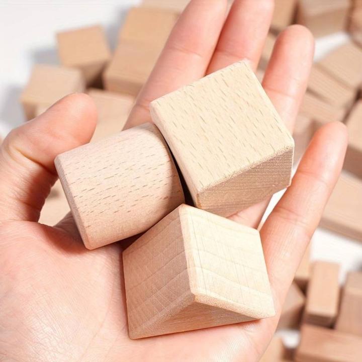 Immagine prodotto Milkii Set di blocchi da costruzione in legno di faggio, 100 pezzi