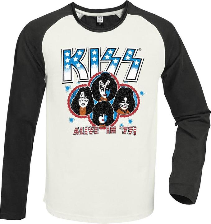 Actual product image KISS Unisex Adult Alive In '77 Long-Sleeved T-Shirt (XXL)