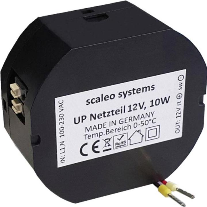 Produktbild Scaleo Systems AC/DC-Einbaunetzteil 10 W 12 V/DC (Überspannungsschutzadapter)