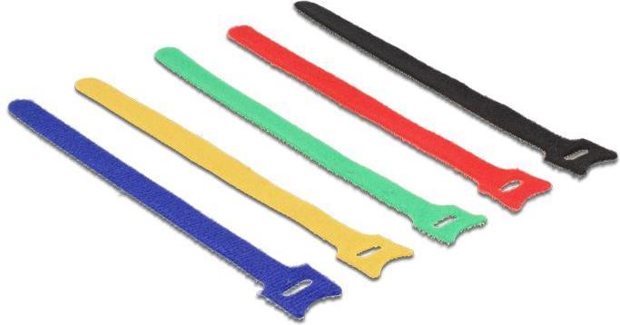 Produktbild Delock Colored Klettverschluss (Klettkabelbinder, 240 mm, 10 Stk.)