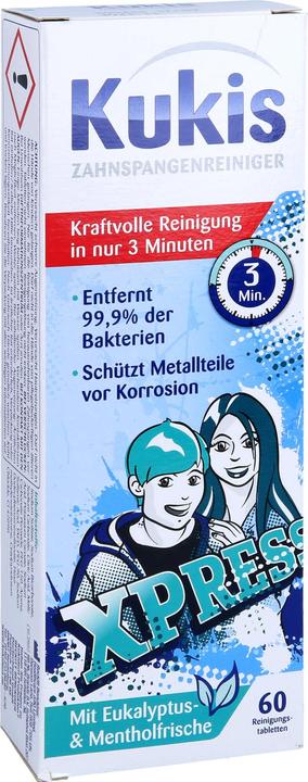Immagine prodotto Kukis Reckitt Benckiser Detergente per apparecchi ortodontici Compresse di pulizia, 60 compresse
