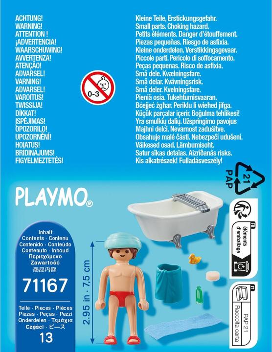 Actual product image Playmobil Man in the bathtub (71167, Playmobil Special Plus)