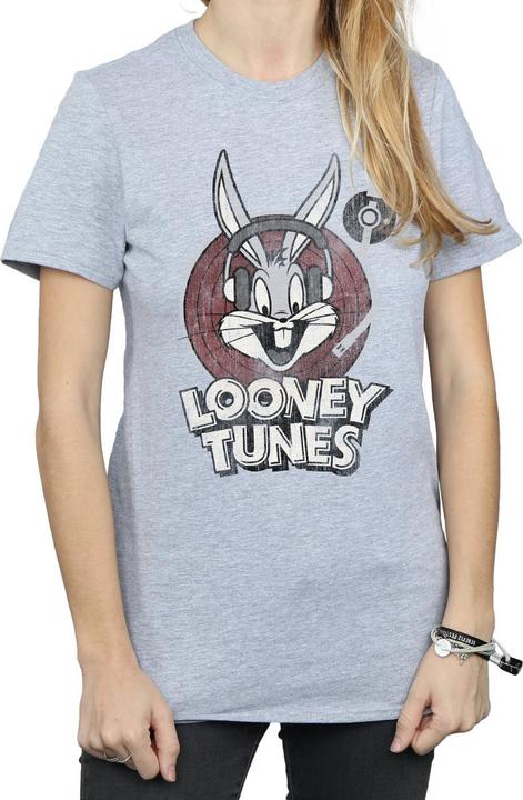 Immagine prodotto Looney Tunes Maglietta Ampia Bugs Bunny Cerchio Logo Donna (L)