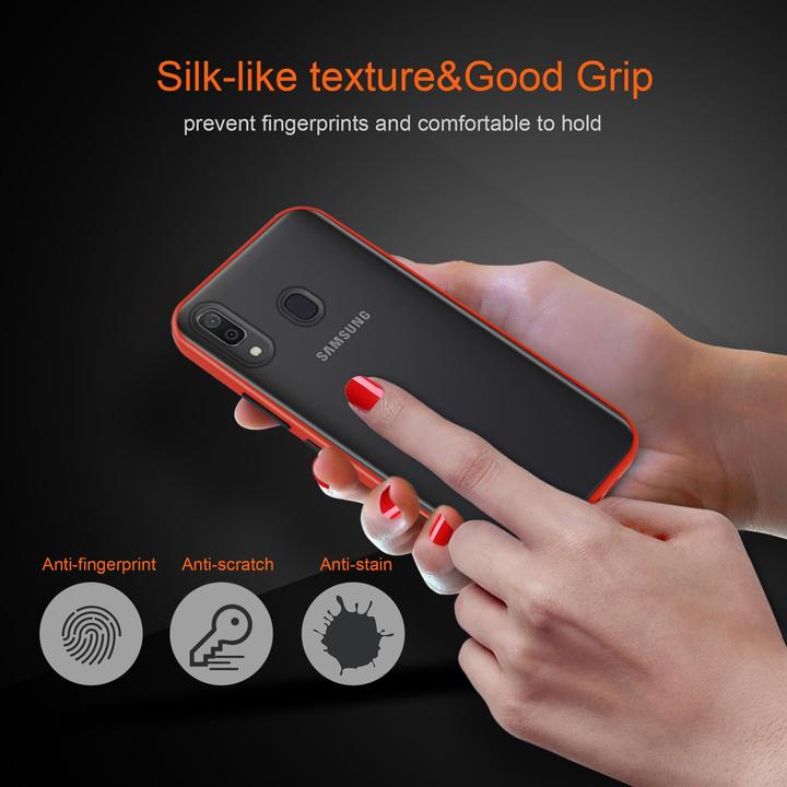 Productafbeelding Cadorabo Hybride matte hoes (TCL A30, Samsung Galaxy M10, Samsung Galaxy A20)