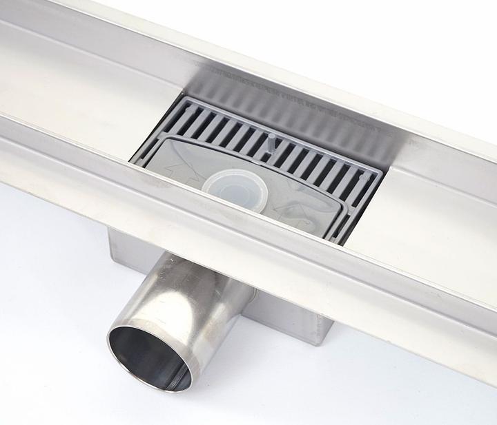 Produktbild Swisshandel24 Duschrinne 110cm Bodenablauf Abflussrinne Duschablauf, Edelstahl Siphon 50-120cm - 51207 (1100 mm)