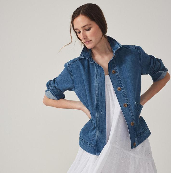 Actual product image La Redoute Collections Signature denim jacket with buttons (S, M)