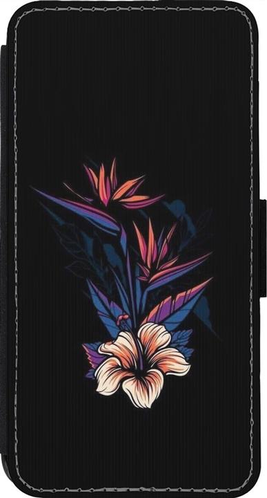 Produktbild PhoneLook Hülle Wallet schwarz Dark Flowers (Apple iPhone 13 Pro)