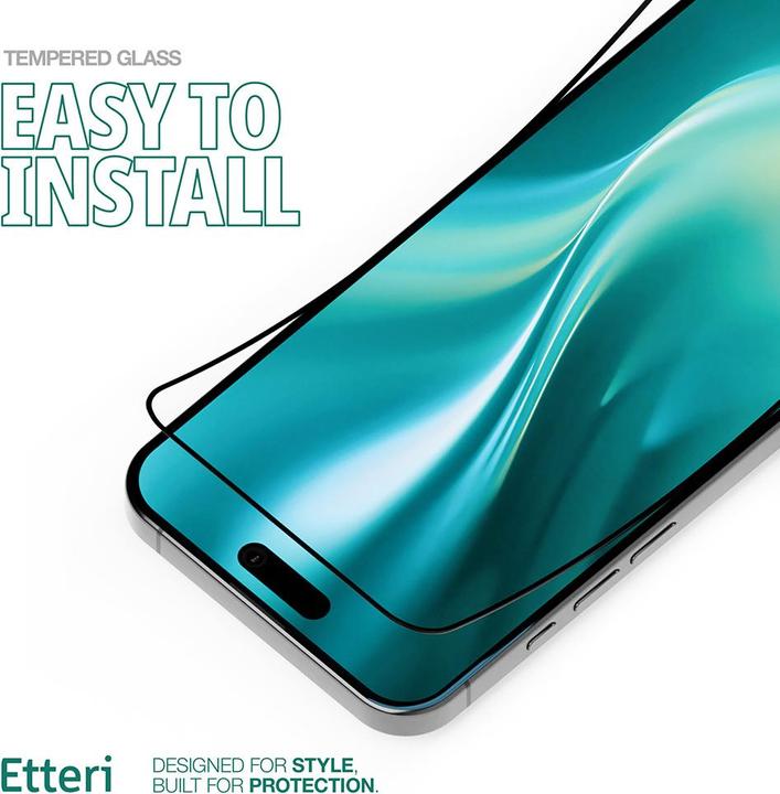 Produktbild Etteri tempered glass 9D for iPhone 16 Pro Max 6,9" (Apple iPhone 16 Pro Max)