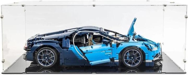 Actual product image iDisplayit Acrylic display XL for LEGO® 42083 Bugatti Chiron (With black base)