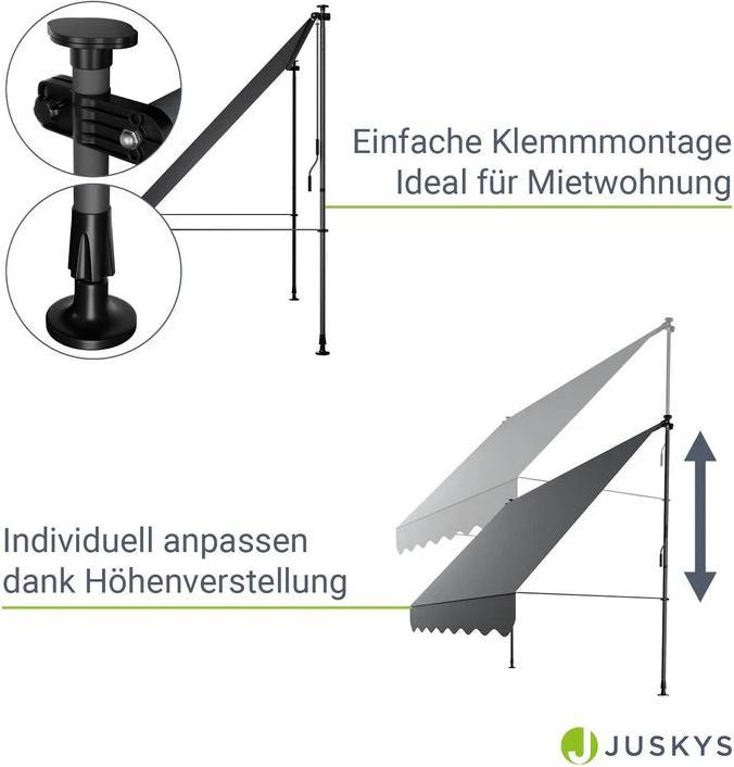 Immagine prodotto Juskys Klemmmarkise Kapstadt (2.50 m)