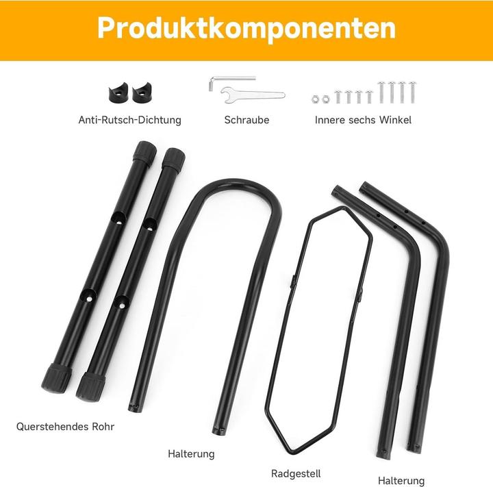 Produktbild Cbx Freistehender Boden Fahrradständer, Fahrradhalter für Vorderrad oder Hinterrad