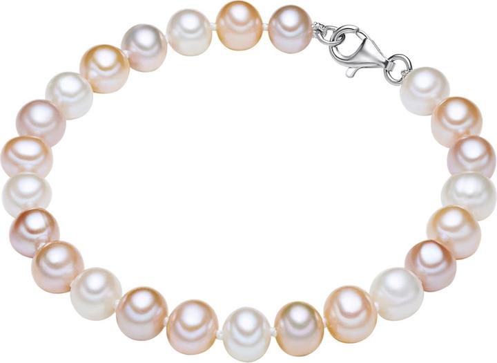 Produktbild Valero Pearls Damen Sterling Silber Süsswasser-Zuchtperle Multicolor - 2242 (23 cm, Sterling Silber)