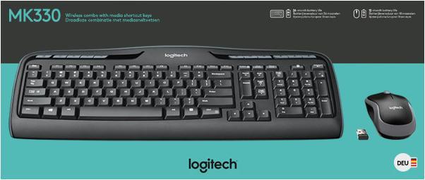 Immagine prodotto Logitech MK330 (DE, Senza fili)