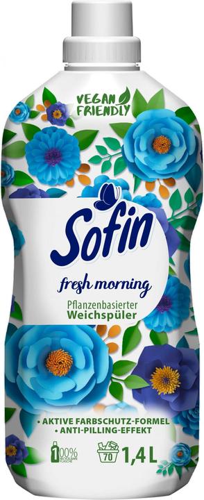 Sofin vegan fabric softener fresh morning (70 Washing cycles, Liquid)