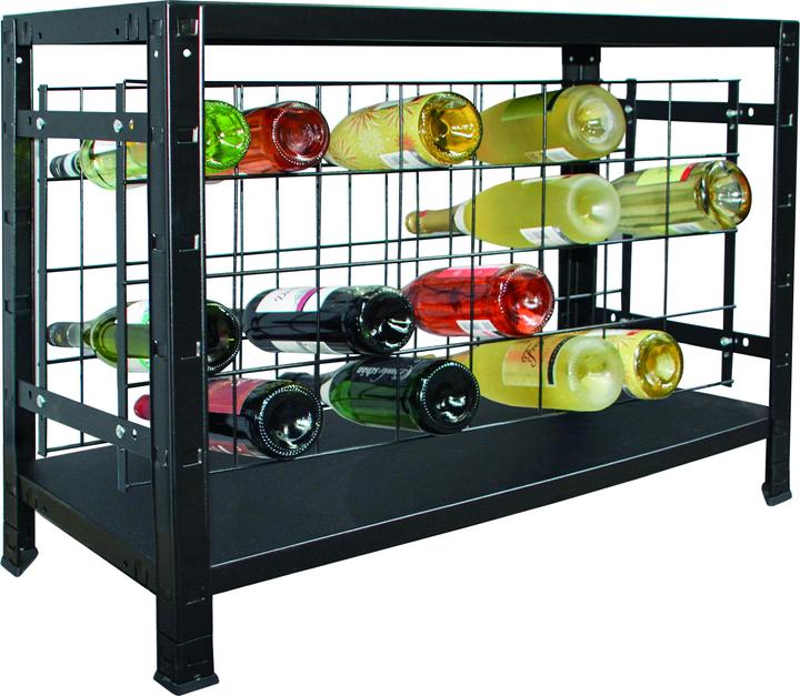 Actual product image Schulte Regalwelt Wine plug-in system basic rack, 32 bottles