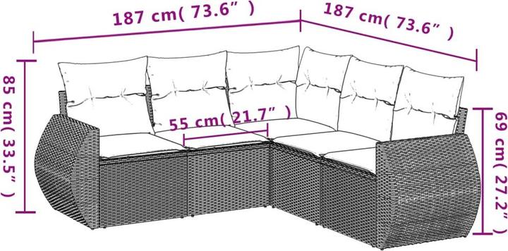 Actual product image VidaXL Zena