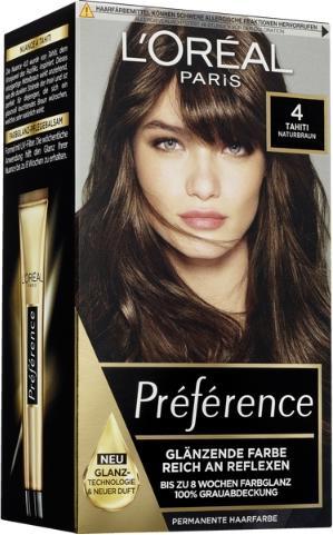Produktbild L'Oréal Paris Loreal, Präferenz, Haarfärbemittel 4, 1 Stück