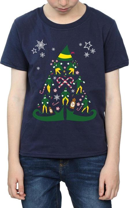 Actual product image Elf Boys Christmas Tree T-Shirt (140, 146)