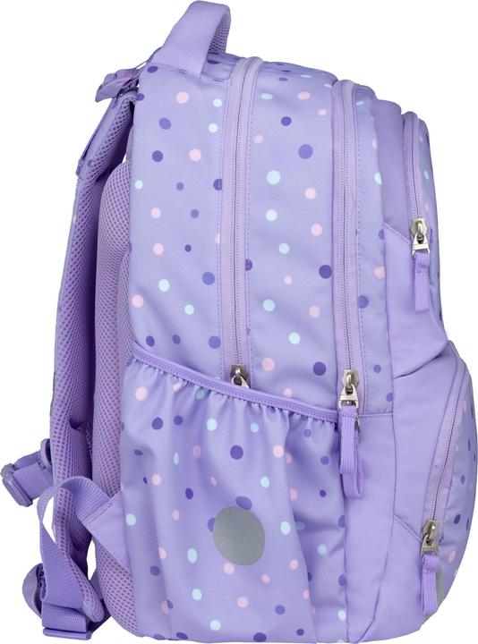 Image du produit Belmil Maxi Pack Schulrucksack mit Brustgurt 2tlg. Set "Purple Dot (22 l)