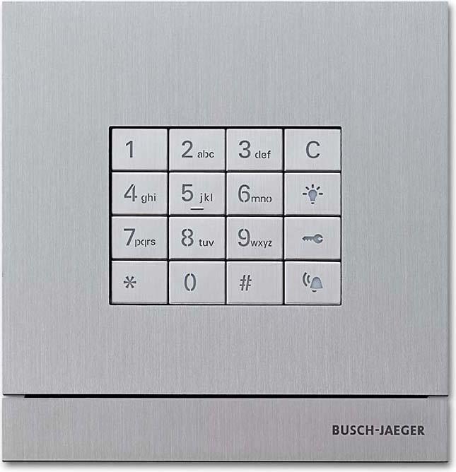 Busch-Jaeger BJ 83100/71-660 Welcome Zutritts- kontrolle m.Tastatur edelstahl (Mechanische Zahlenkombination)