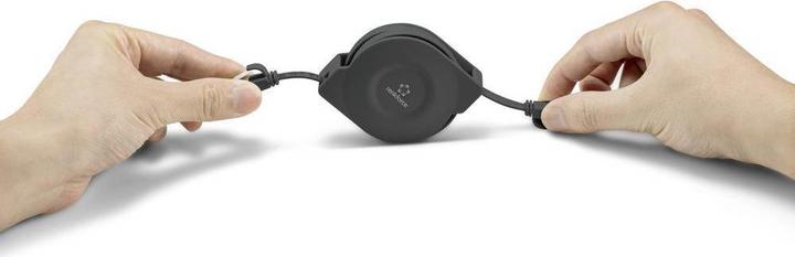 Actual product image Renkforce RJ45 Netzwerkkabel, Patchkabel CAT 6a U/FTP 1.50 m Black Flache Ausführung (U/FTP, CAT6a, 1.50 m)