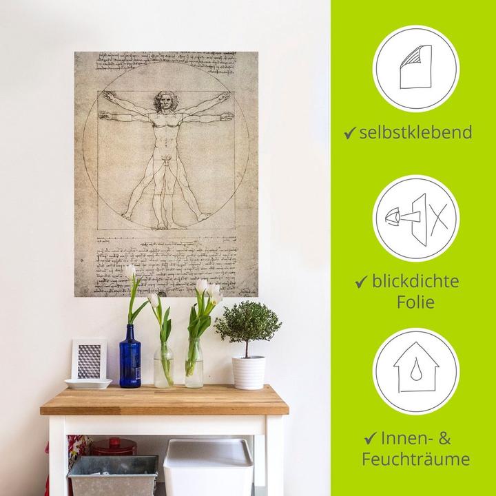 Actual product image Artland Proportion drawing, after Vitruvius. 1490 T6SM (90 x 120 cm)